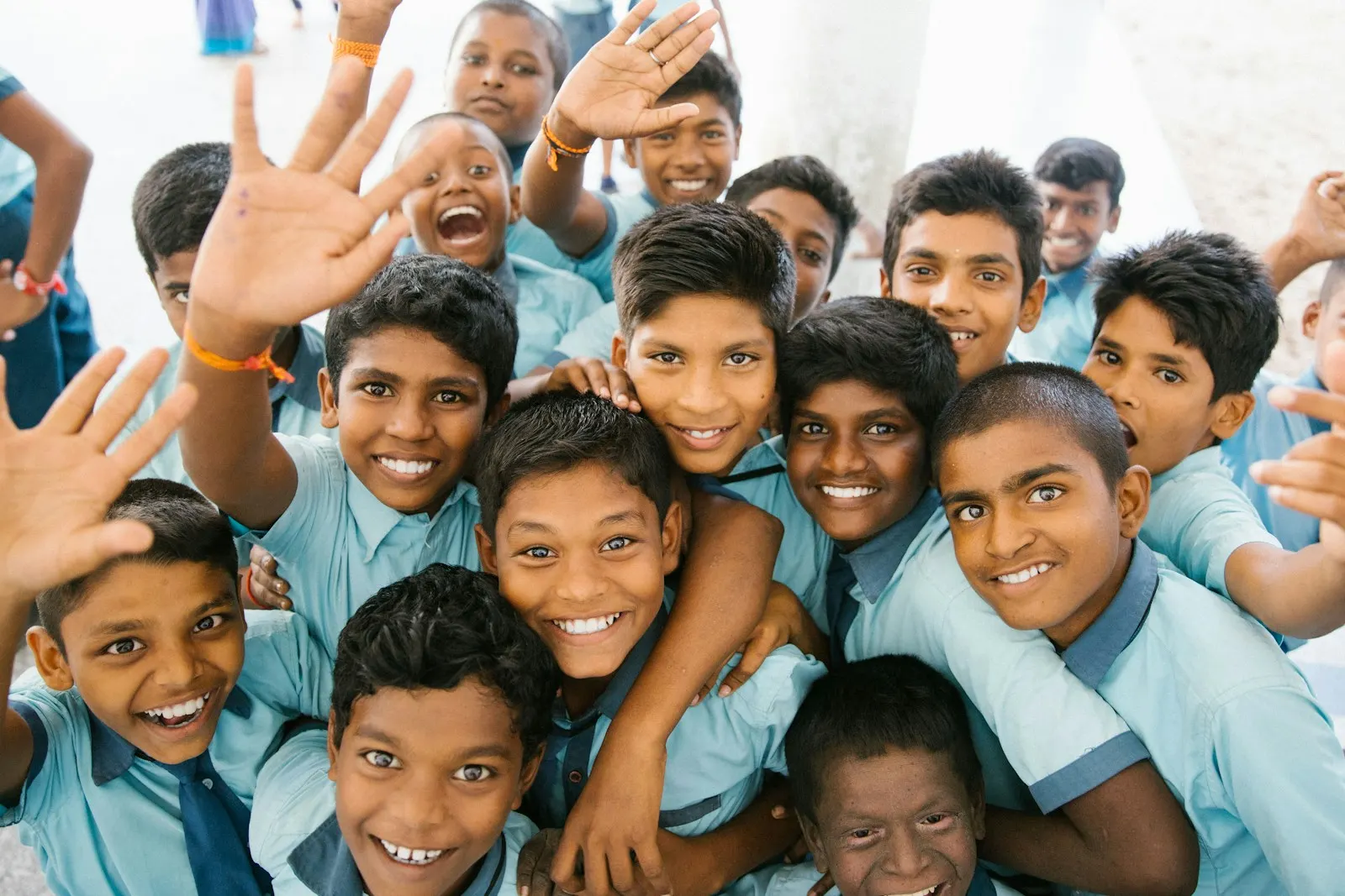 Children smiling together