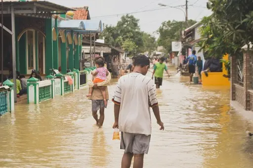 Flood affected community